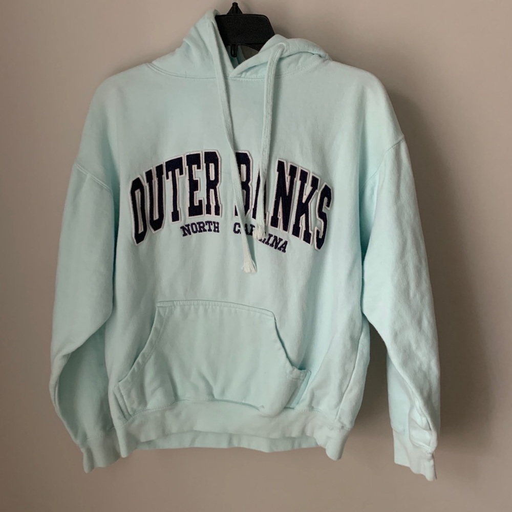 Blue outerbanks hoodie size medium